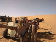 القوات الحكومية بعد تصديها للمليشيا في الجوف اليوم الاثنين