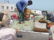 ضبط بضائع مهربة في مديرية ذباب بباب المندب